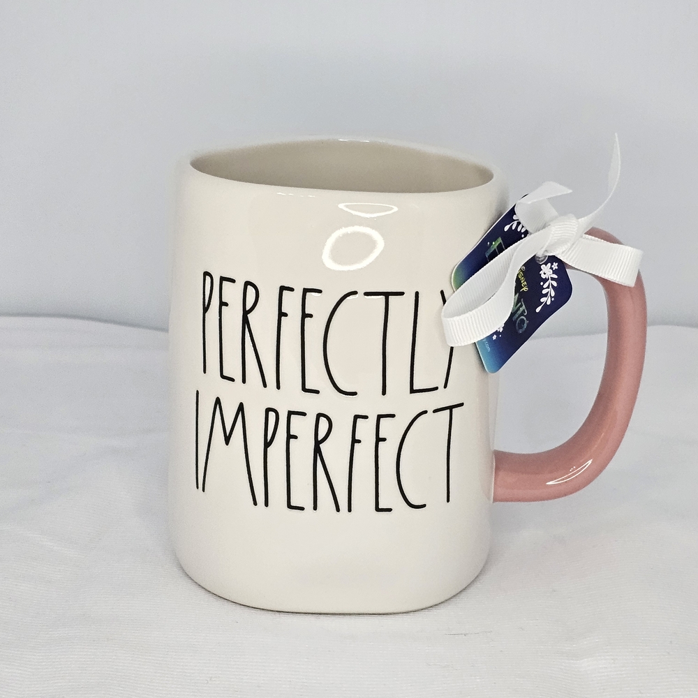 Perfectly Imperfect White and Pink Mug